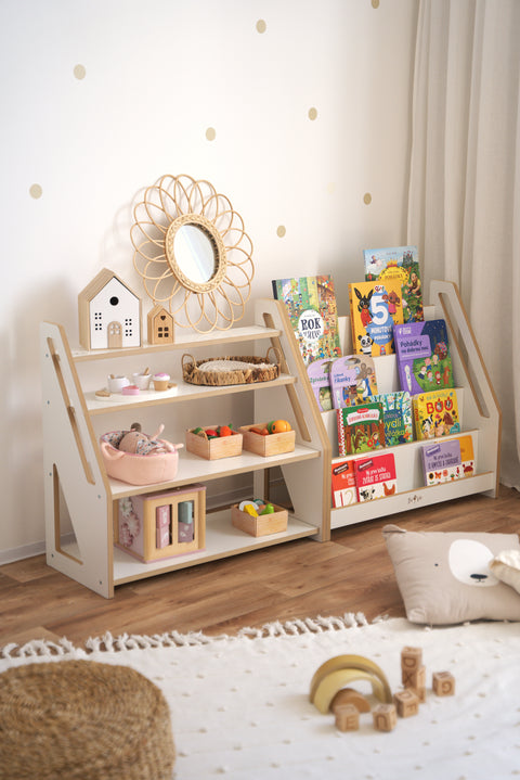 Montessori detský regál MDF