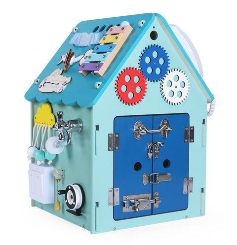 2Kids Toys Activity board Domček modrý 