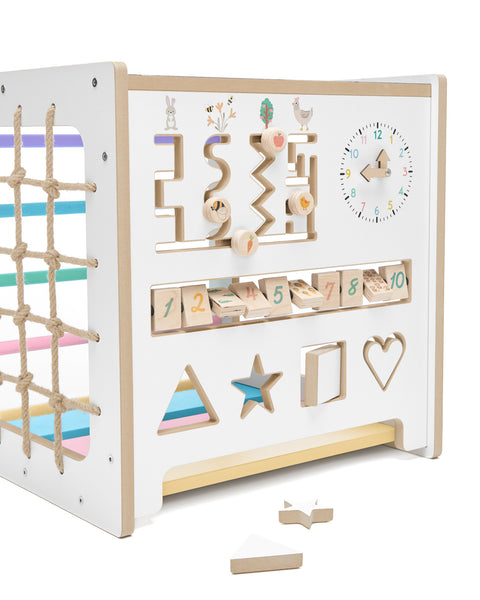 Montessori kocka 10v1 MDF