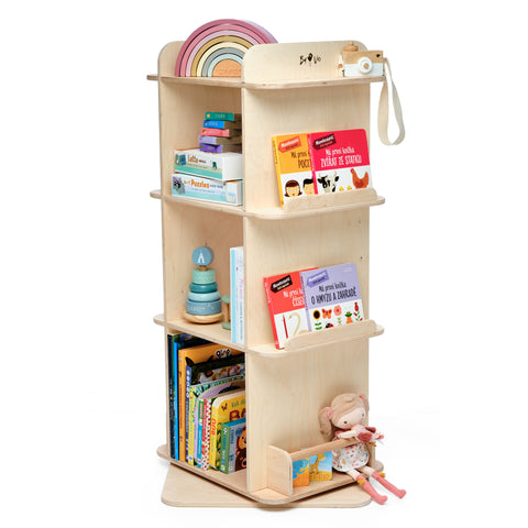 Montessori otočná knihovna 100cm