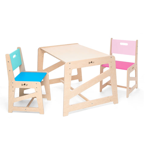 Detský rastúci stôl a stoličky