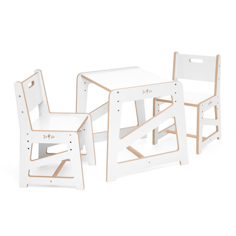 Detský rastúci stôl a stoličky MDF