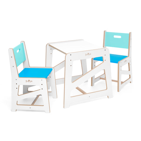 Detský rastúci stôl a stoličky MDF