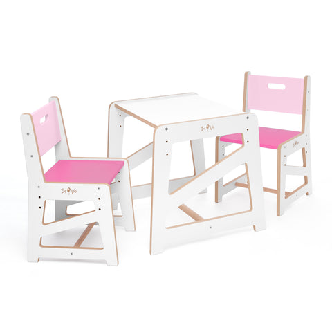Detský rastúci stôl a stoličky MDF