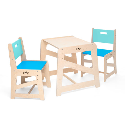 Detský rastúci stôl a stoličky