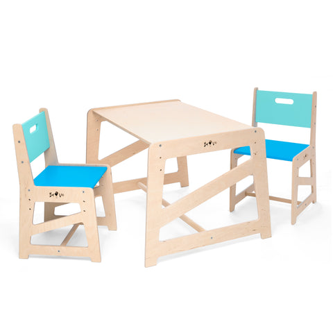 Detský rastúci stôl a stoličky