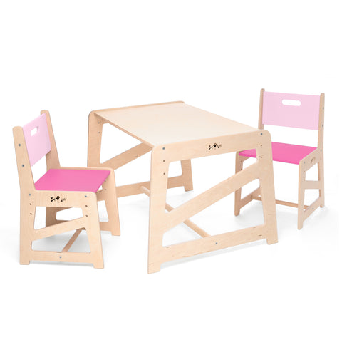Detský rastúci stôl a stoličky