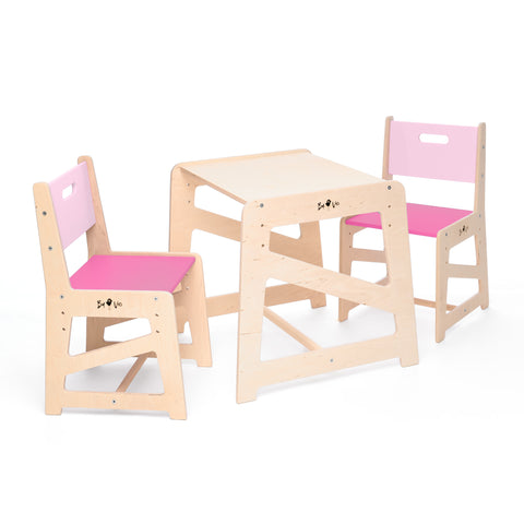 Detský rastúci stôl a stoličky