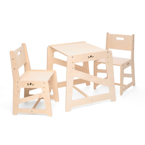Detský rastúci stôl a stoličky